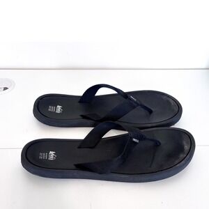REI Co-op Mens Casual Flip Flop Sandals 14 Black Outdoor Sustainable Thongs